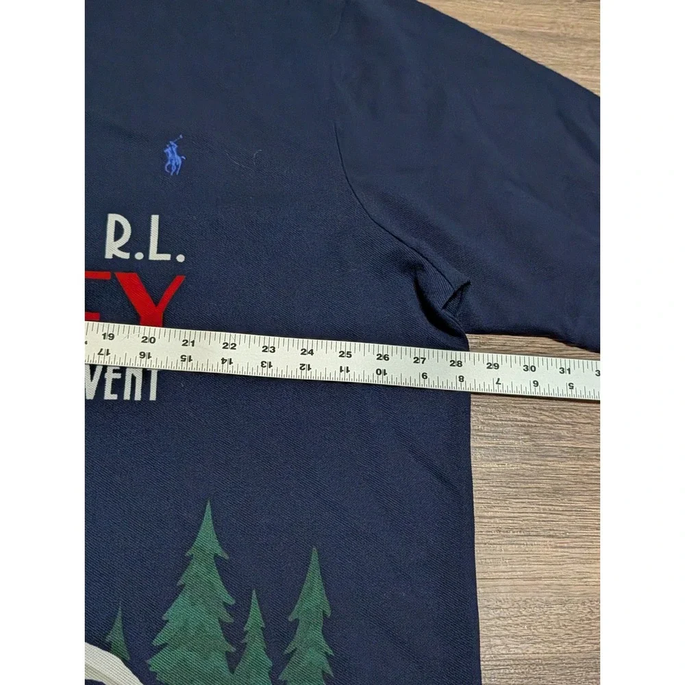 Polo Ralph Lauren Ski Tourney Winter Event Graphic Polo Shirt Navy Blue 3XLT